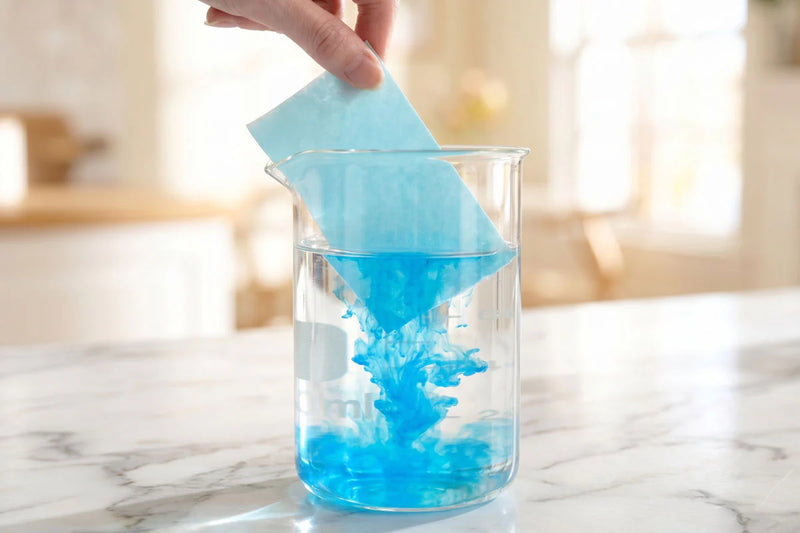 No powder residue
