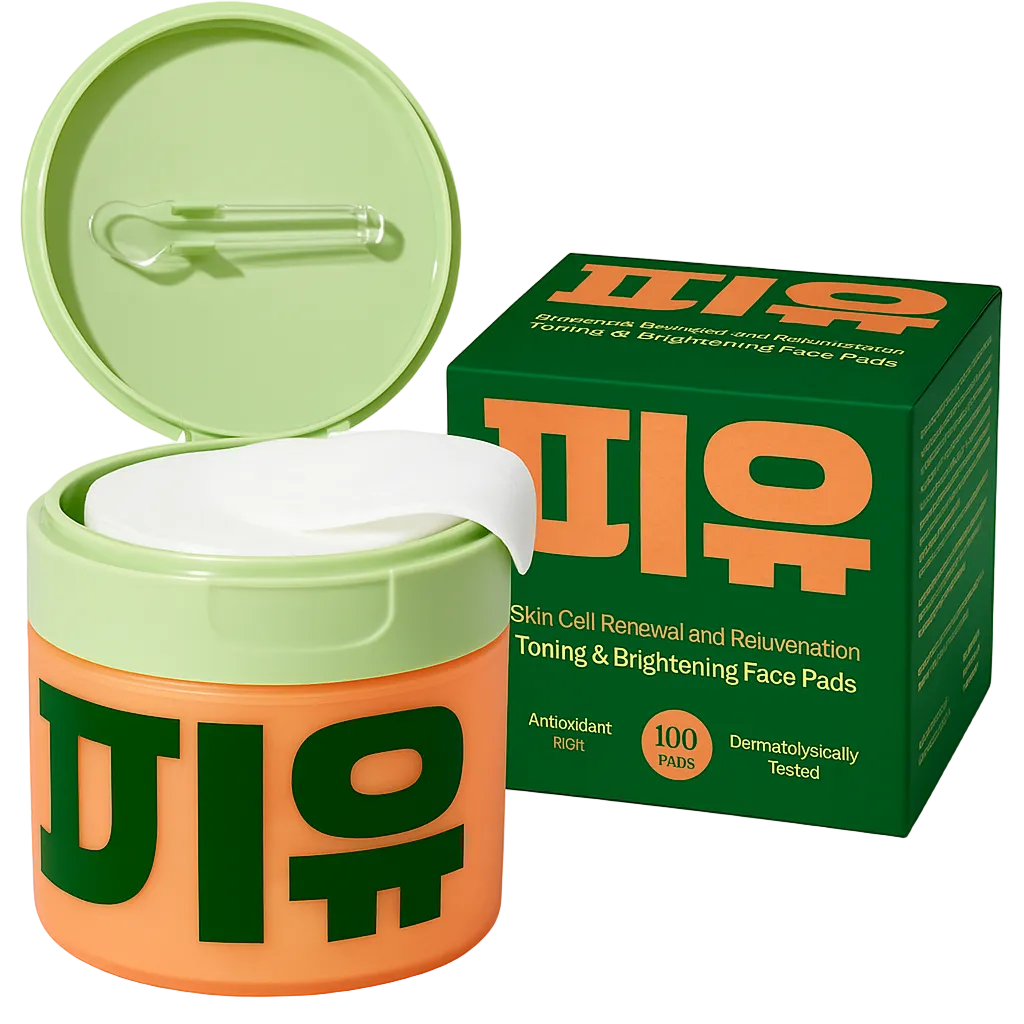 Korean Toner Pads for Wrinkle Reduction, Dark Spot Treatment & Radiant Glow (100 Pads)