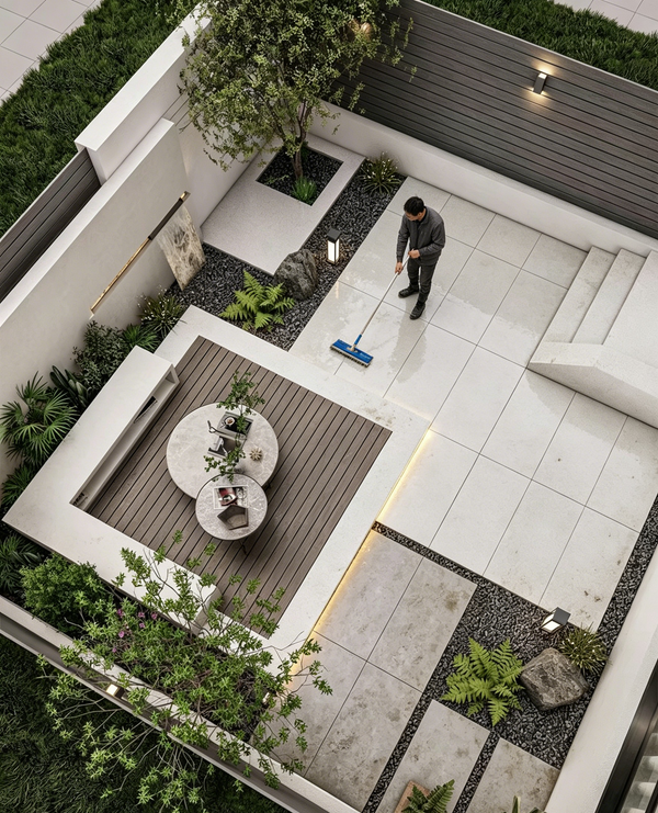Backyard patio