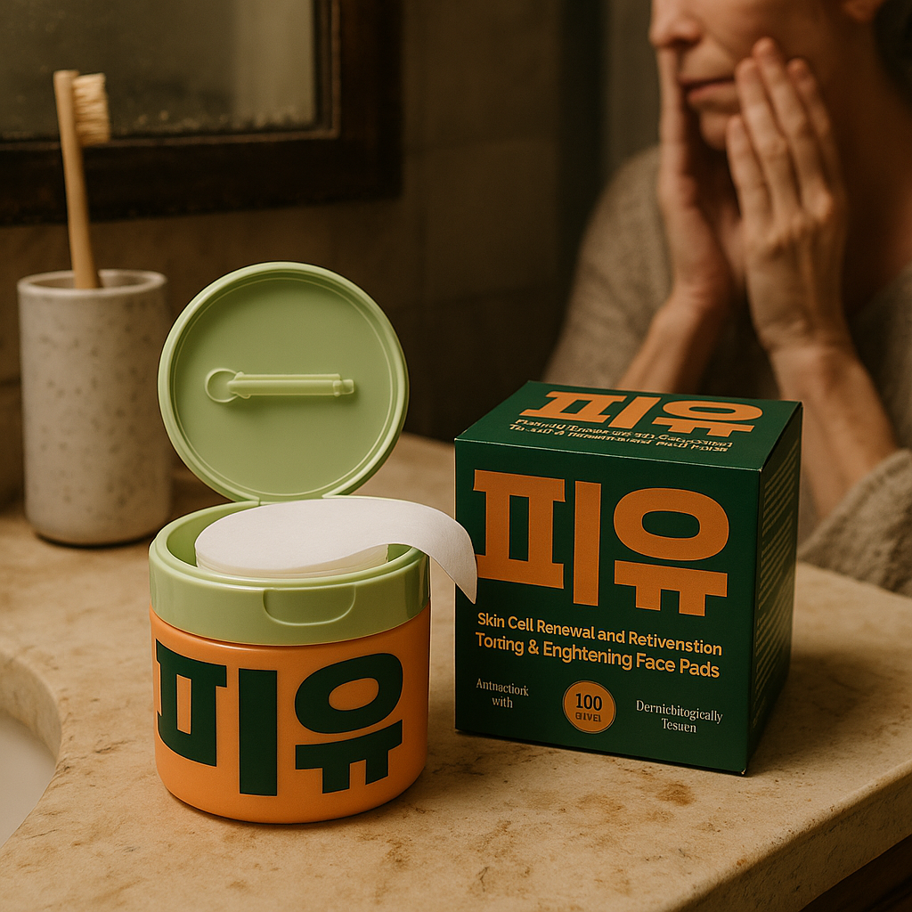 Korean Toner Pads for Wrinkle Reduction, Dark Spot Treatment & Radiant Glow (100 Pads)