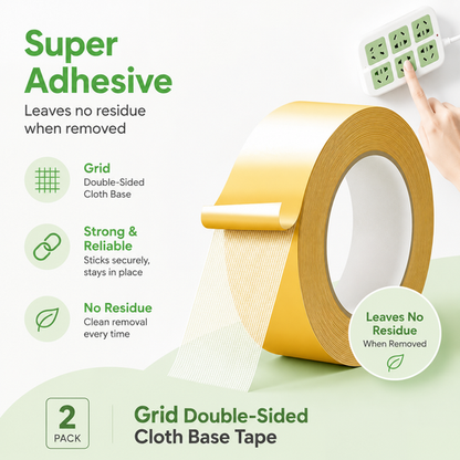 LAST DAY 🎁 BUY 1 GET 1 FREE , Heavy-Duty Mesh Double-Sided Tape: Holds Heavy Weight, Peels Off Clean