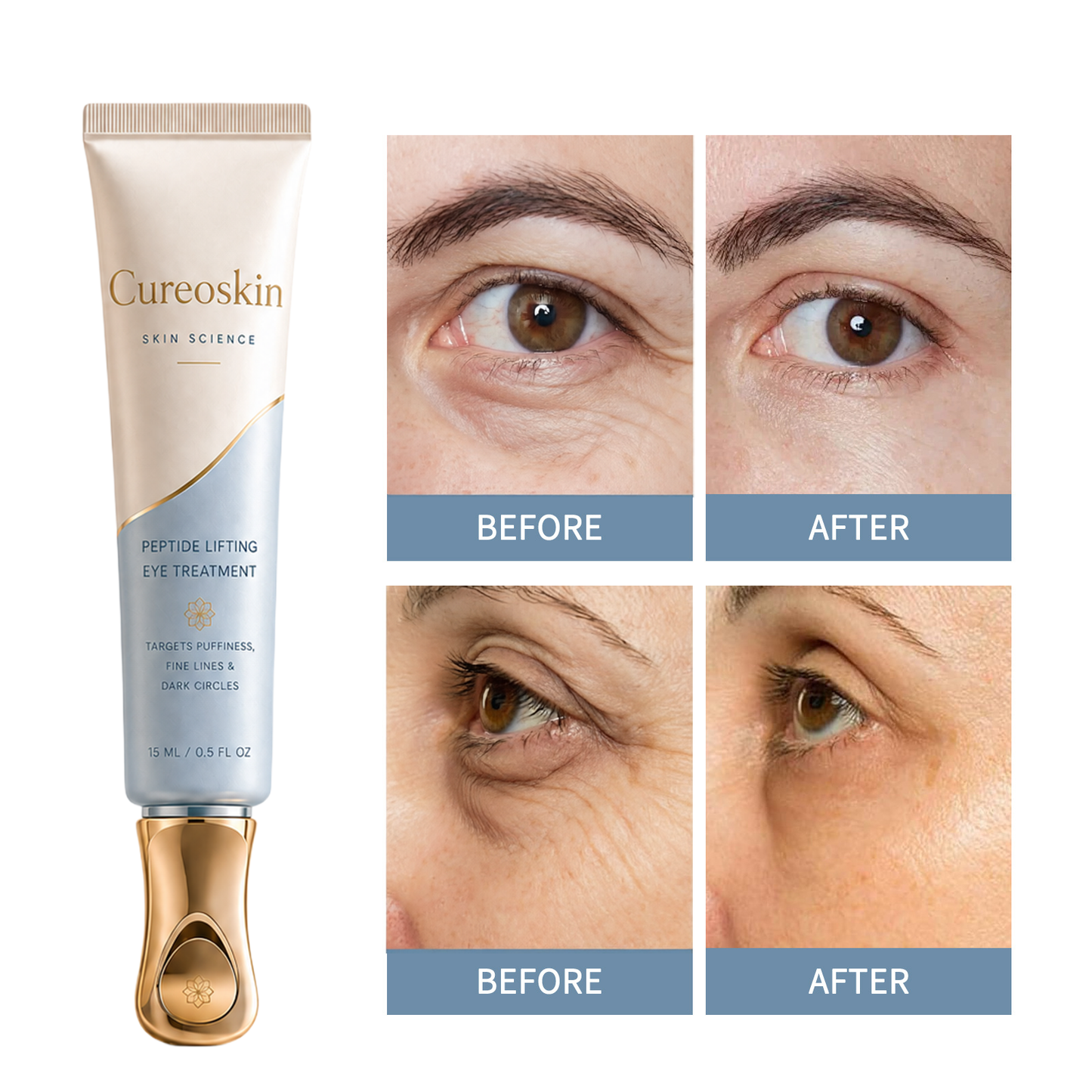 Cureoskin® Instant Face Temporary Tightener – Instant visible results in 30 seconds